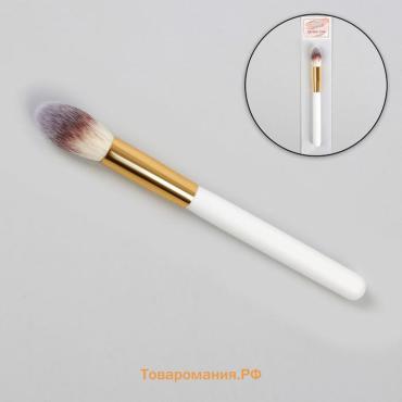 Кисть для макияжа «White», 18 (± 1) см, цвет белый