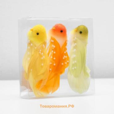 Декор птица 13×4×4 см МИКС
