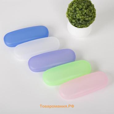 Футляр для очков на хлопушке «Толедо», длина 16 см, полупрозрачный, МИКС