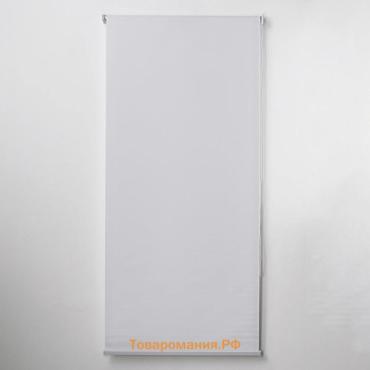 Штора рулонная «Механика. Блэкаут», 90×180 см (с учётом креплений 3.5 см), светло-серая