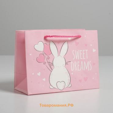 Пакет подарочный, упаковка, «Sweet dreams», 14,5 х 19,5 х 8,5 см