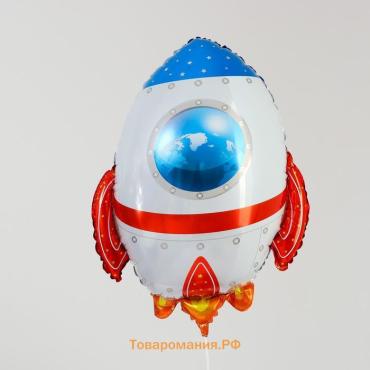 Воздушный шар фольгированный 30" «Ракета», фигура
