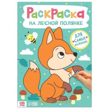 Раскраска «На лесной полянке», 16 стр., формат А4