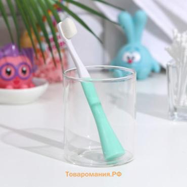 Зубная щётка, детская, 2-9 лет, 10 000 щетинок, ультрамягкая, зелёная