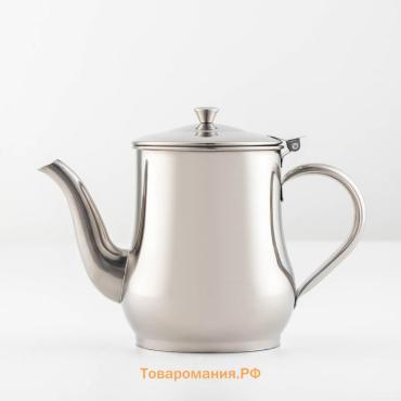 Чайник заварочный «Султан», 1.2 л, нержавеющая 201 сталь, хромированный