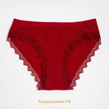 Трусы женские слипы Collorista, цвет бордовый, размер 42-44