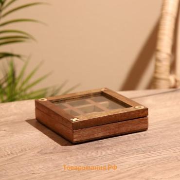 Игра настольная «Крестики-нолики», 13×13 см, манговое дерево, латунь