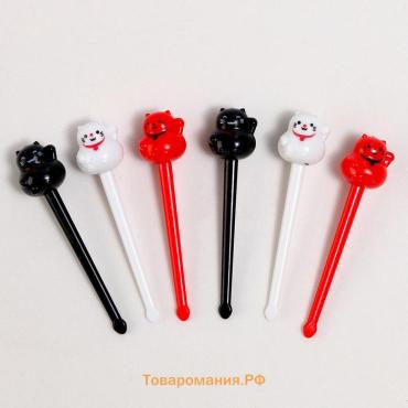 Топпер для торта «Котики», 6 шт.